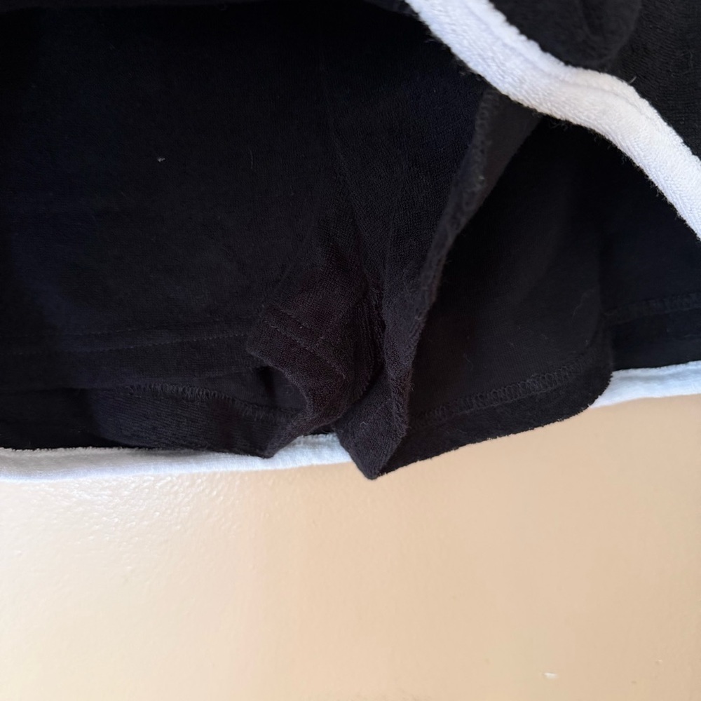 Nia The Brand Serena Skort Black mini skirt terry cloth shorts Revolve M - Picture 9 of 10